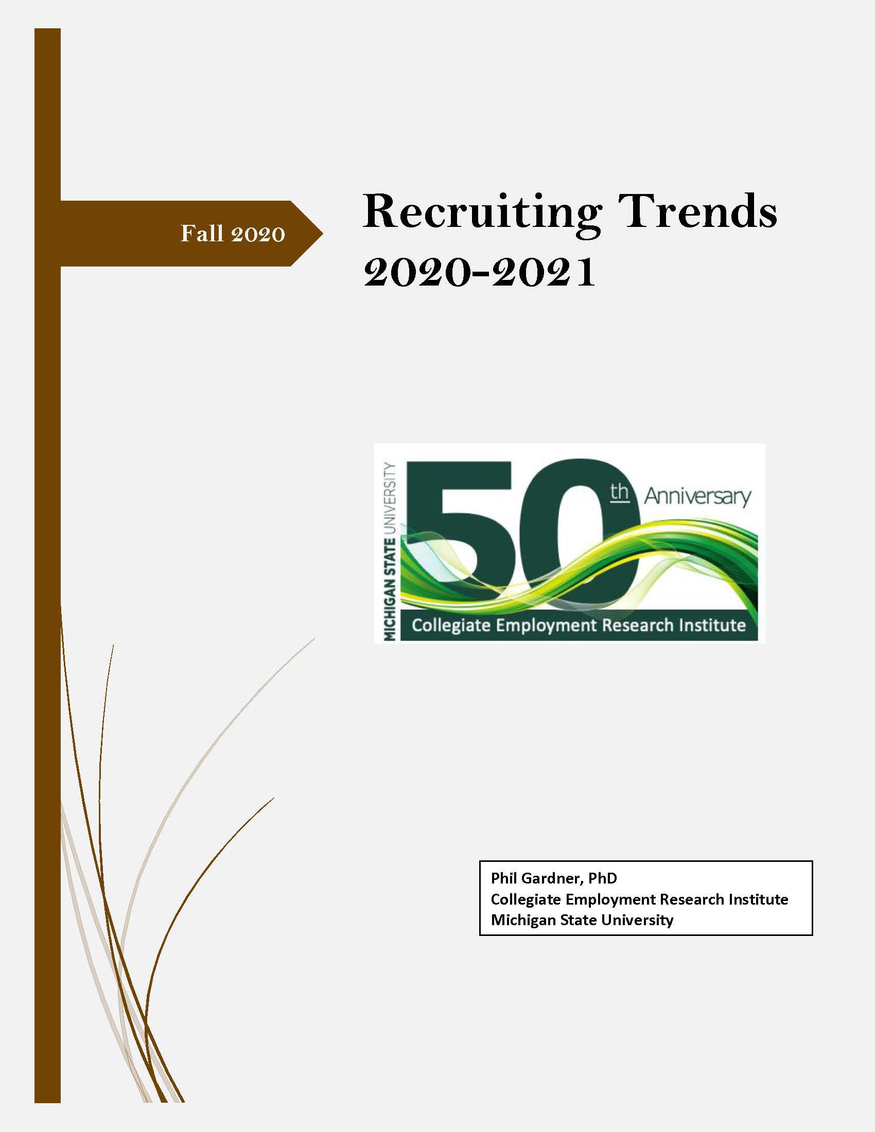 Cover image of recruiting trends report
